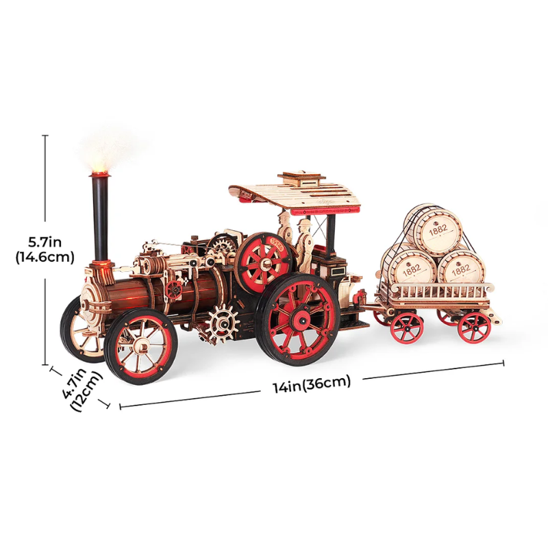 3D Wooden Puzzle Steam Engine