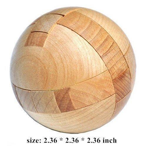 3D Wooden Puzzle Magic Sphere Brain Teaser for Adults