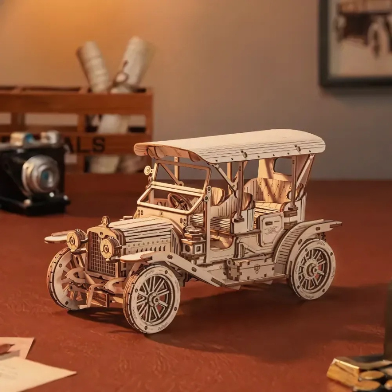 3D Wooden Puzzle Vintage Car