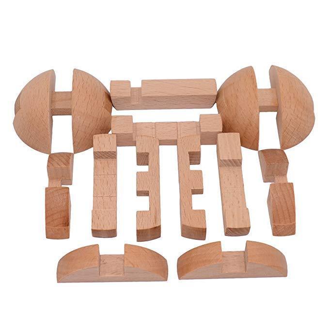 3D Wooden Puzzle Magic Sphere Brain Teaser for Adults