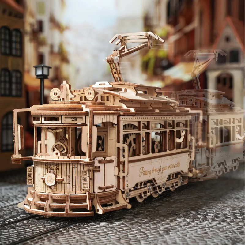 3D Wooden Puzzle Classic City Tram
