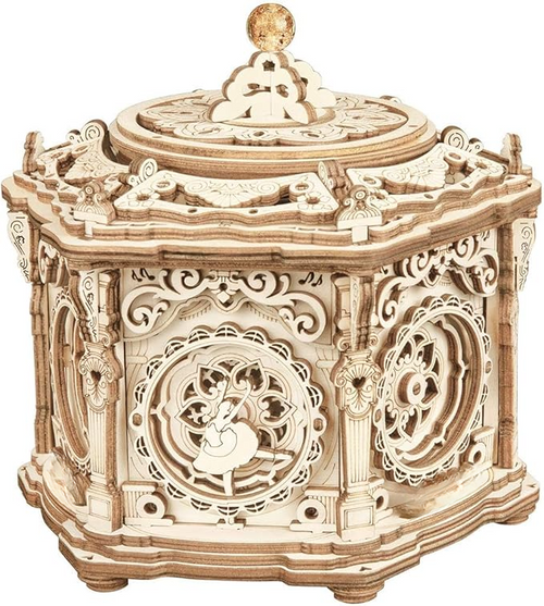 3D Wooden Puzzle Secret Garden DIY Mechanical Music Box