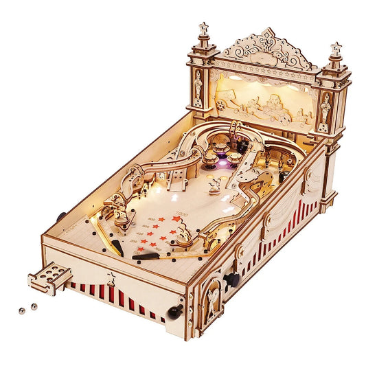 3D Pinball Machine Wooden Puzzle for Adults