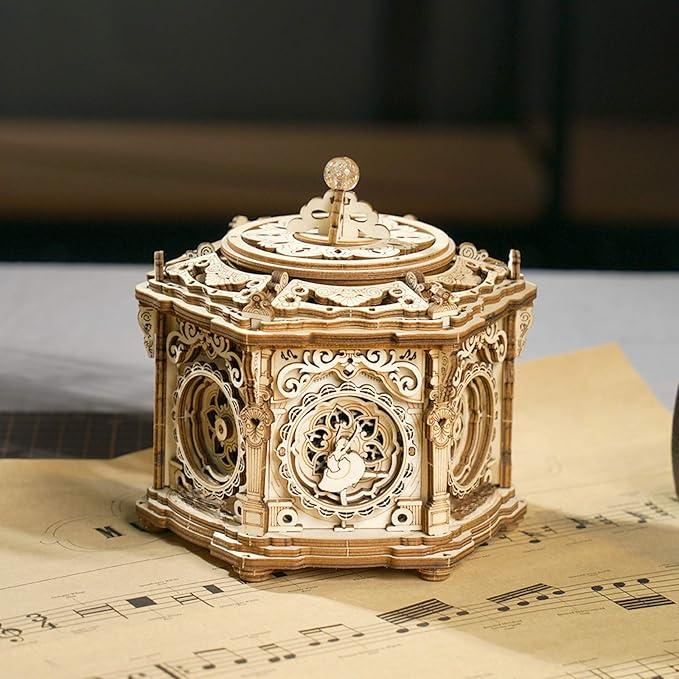 3D Wooden Puzzle Secret Garden DIY Mechanical Music Box