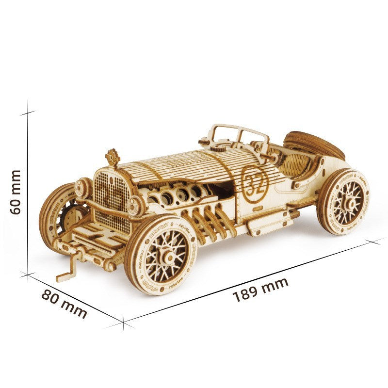 DIY 3D Wooden Challenging Assembled Car