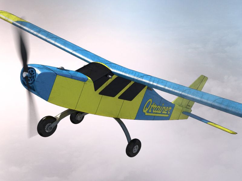 3D Printable Qtrainer - Electro Airplane