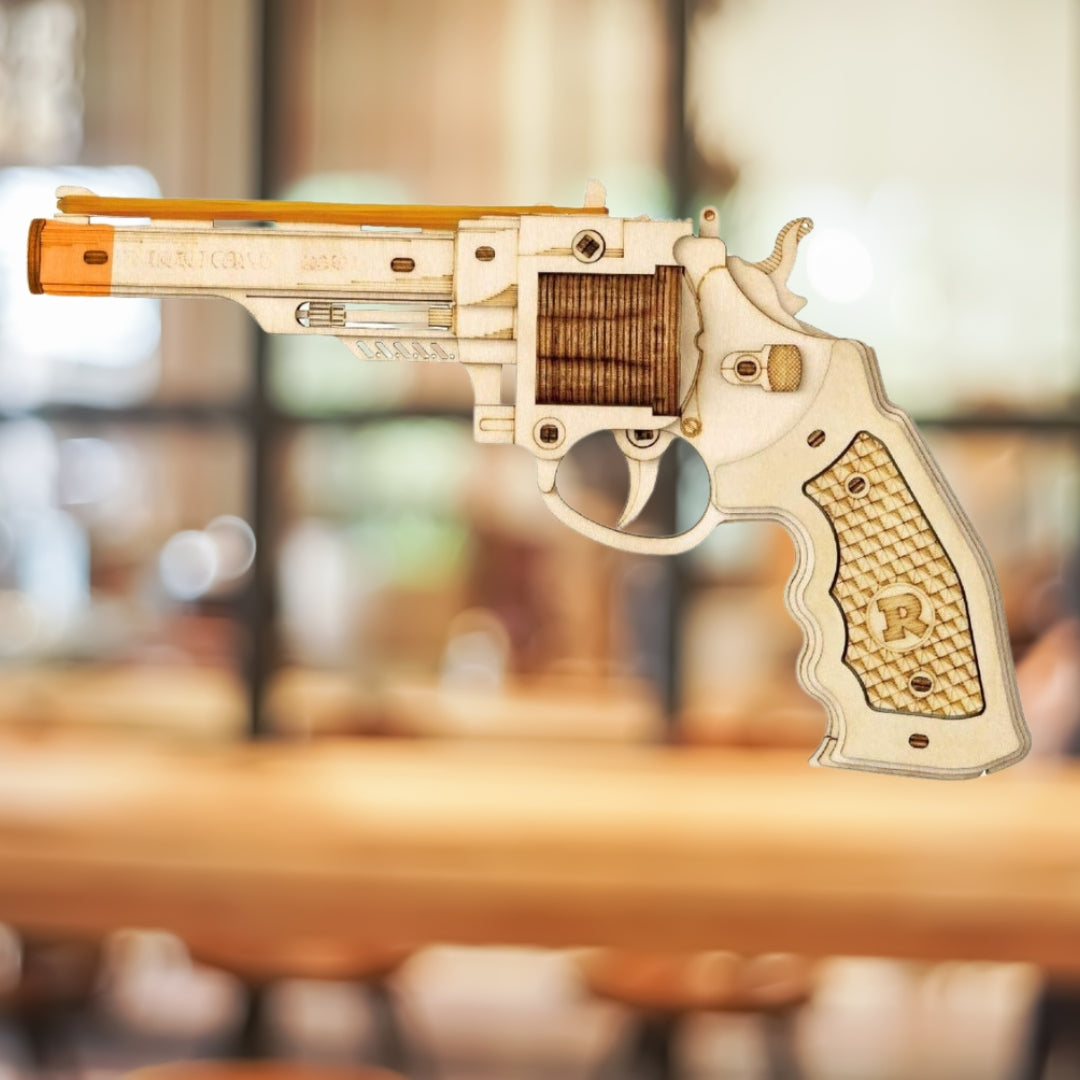DIY Revolver 3D Wooden Puzzle