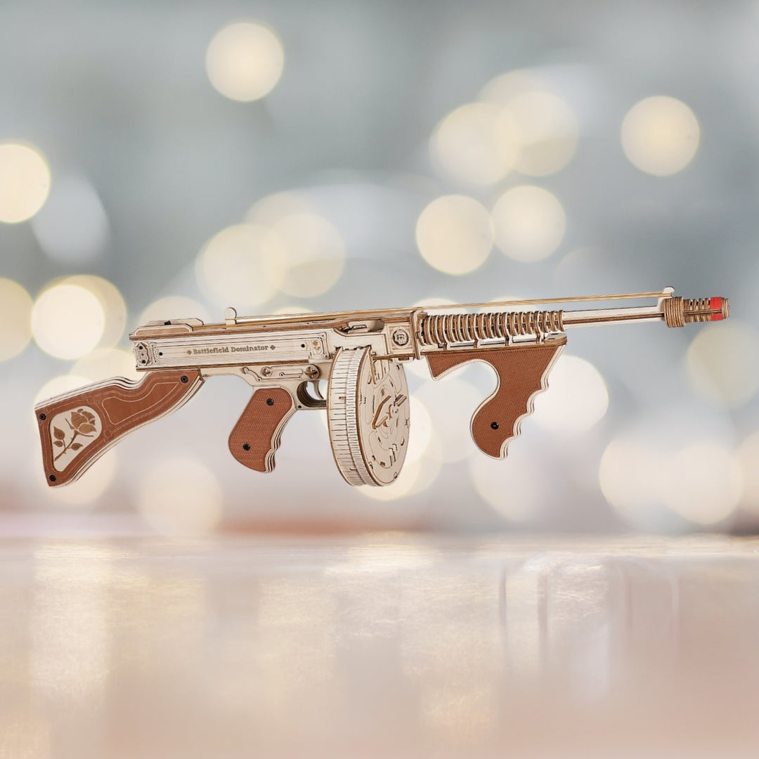 DIY Thompson Submachine Gun 3D Wooden Puzzle
