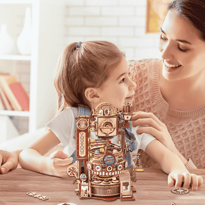 Chocolate Factory Marble Run 3D Wooden Puzzle