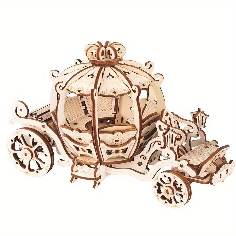 3D Wooden Pumpkin Cart Puzzle