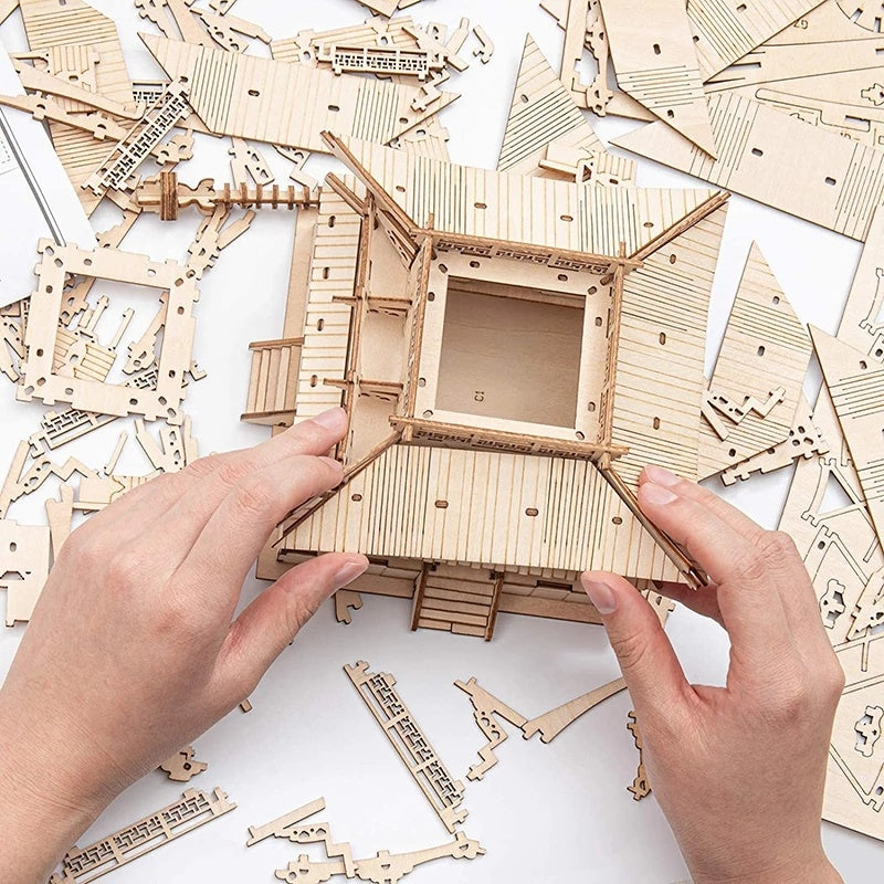 Five-Storied Pagoda 3D Wooden Puzzle