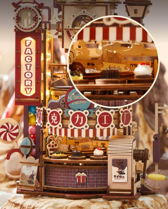 Chocolate Factory Marble Run 3D Wooden Puzzle