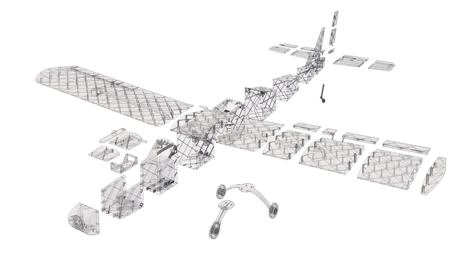 3D Printable Qtrainer - Electro Airplane