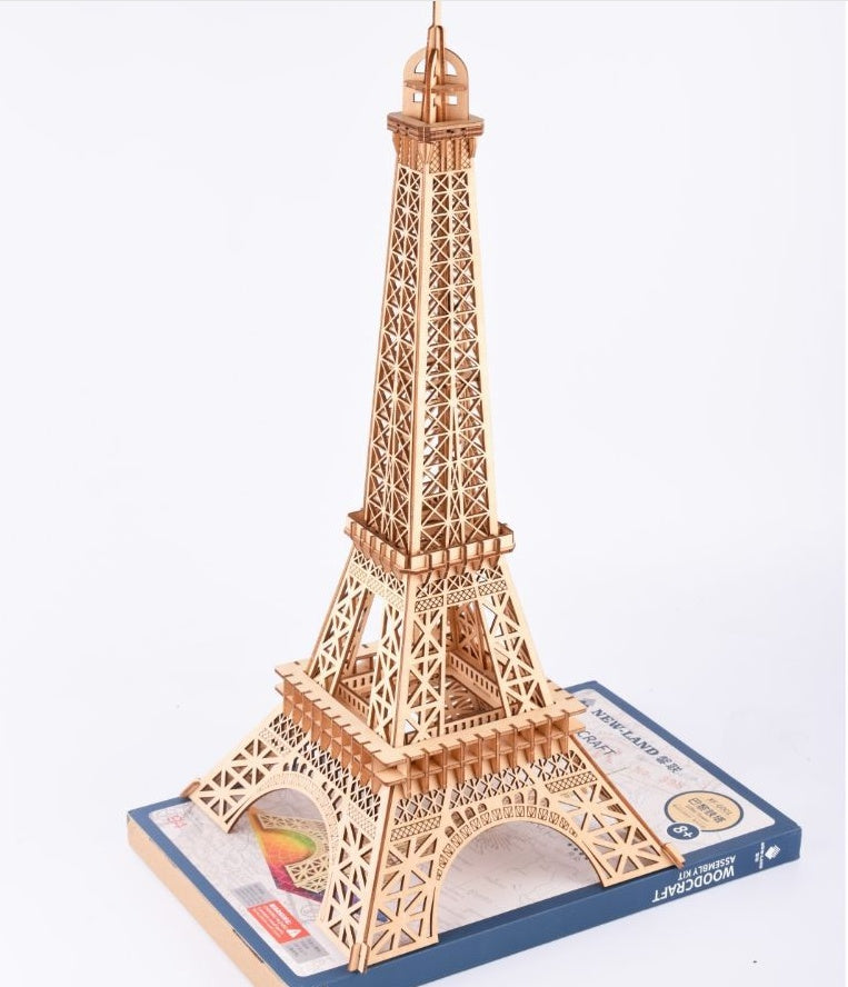 Large Paris Tower Wooden Model 3D Puzzle