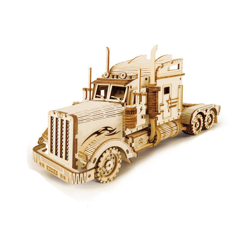 DIY 3D Wooden Difficult Assembled Truck