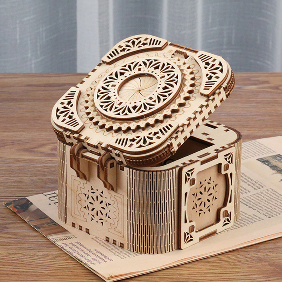 3d Wooden Puzzle, Password Storage Box