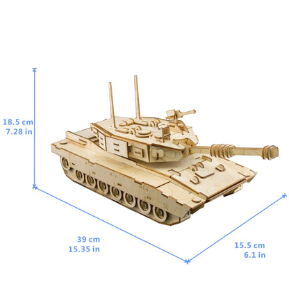 M1 Battle Tank 3D Wooden Puzzle