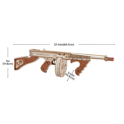 DIY  Thompson Submachine Gun Wooden 3D Puzzle