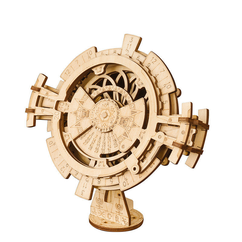 Perpetual Calendar Wooden Assembled Model Diy Toy