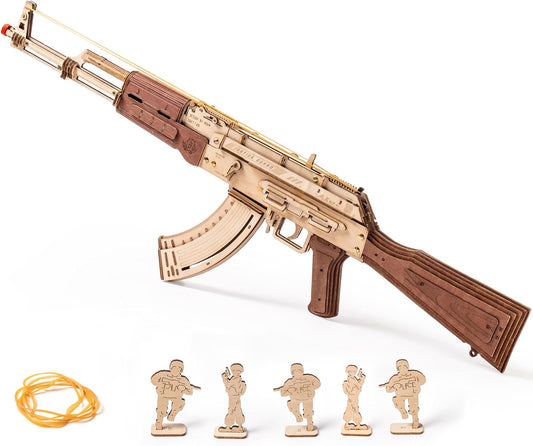 DIY Automatic Rifle AK47 3D Wooden Puzzle