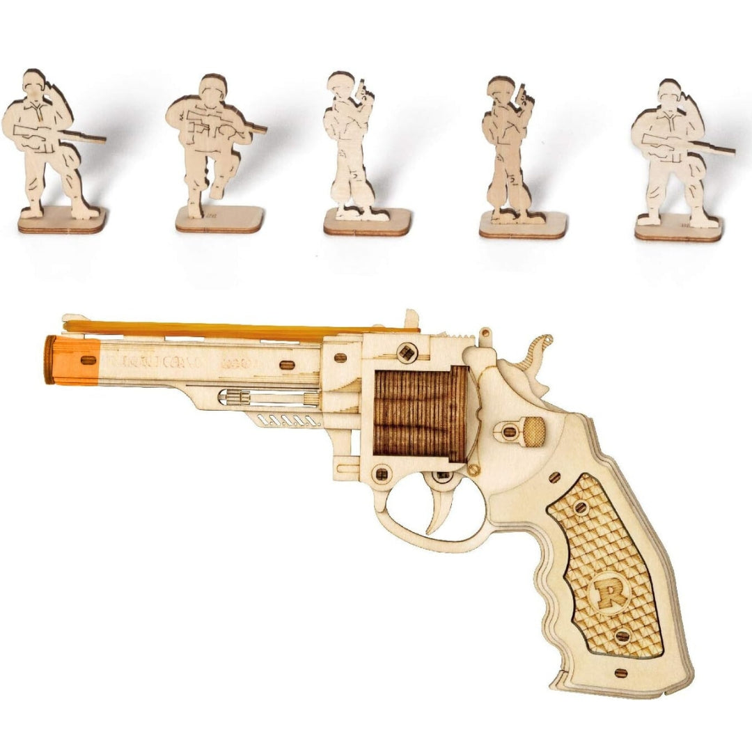 DIY Revolver Wooden 3D Puzzle