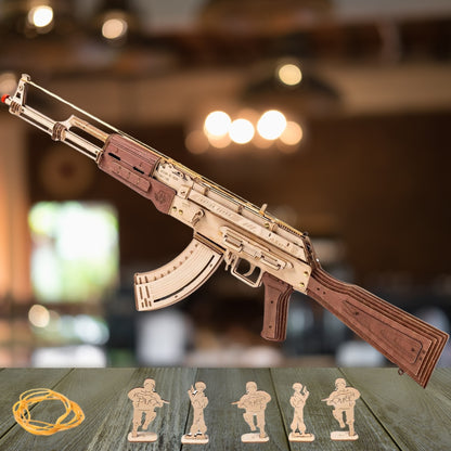 DIY Automatic Rifle AK47 3D Wooden Puzzle