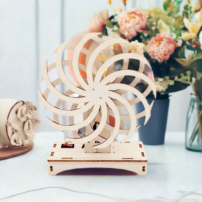 3D Wooden Windmill Toy For DIY Scientific Experiment Puzzle