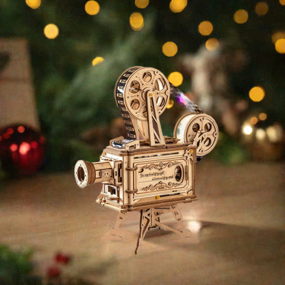 3D Wooden Puzzle Classic Film Projector